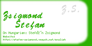 zsigmond stefan business card